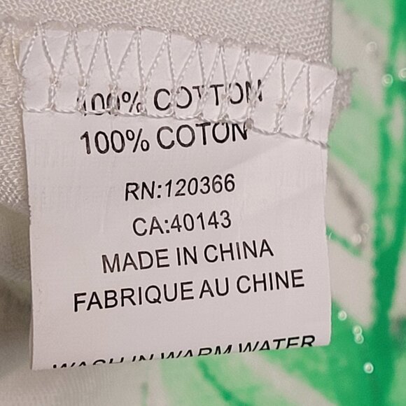 Casual Cotton Tunic Top Short Sleeve Asymmetrical Cotton -Size M/L,  L/XL - Picture 8 of 9